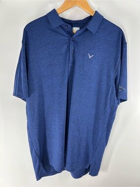 Callaway Heather Navy Blue Performance Polo